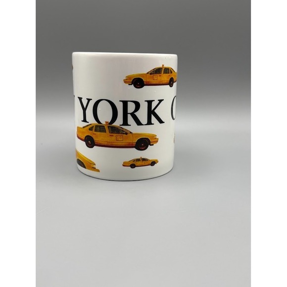 New York City Starbucks Coffee Large Mug 2001 Taxi Cabs Barista Series Cup B90 - Picture 5 of 10